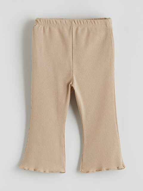 LCW baby Fitilli Kız Bebek İspanyol Paça Tayt - S63048Z1-FPK