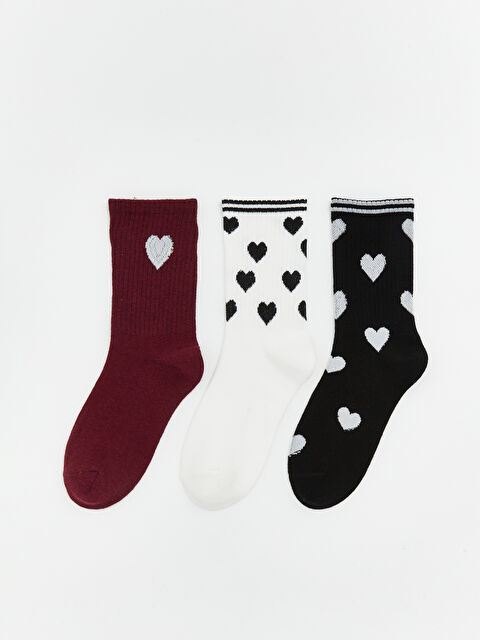 LCW DREAM Woman BORDEAUX Ankle Socks - S63070Z8-HMB