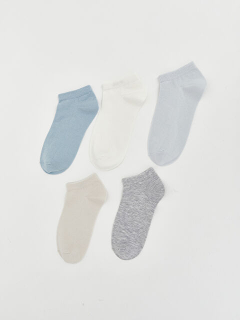 LCW DREAM Kadın Düz Patik Çorap 5'li - S63111Z8-G5Z