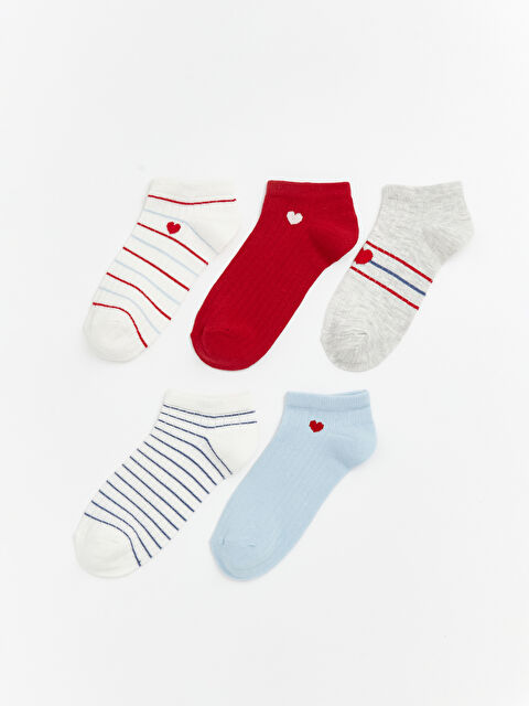 LCW DREAM Kalp Desenli Kadın Patik Çorap 5'li - S63125Z8-FDU