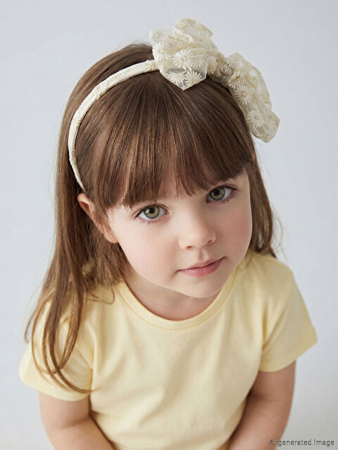 LCW baby Fiyonk Baskılı Kız Bebek Taç - S63372Z1-FDU