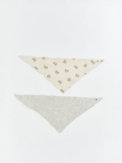 LCW ACCESSORIES Baskılı Erkek Bebek Mama Önlüğü 2'li - S63378Z1-LRA