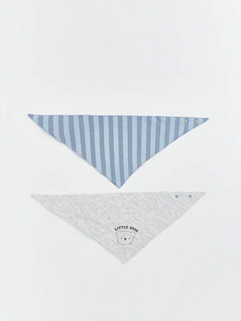 LCW ACCESSORIES Baskılı Erkek Bebek Mama Önlüğü 2'li - S63384Z1-847