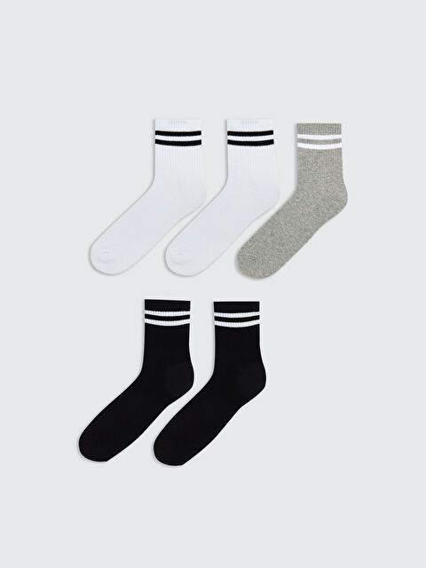 LCW ACCESSORIES Çizgili Erkek Soket Çorap 5'li - S63397Z8-K00