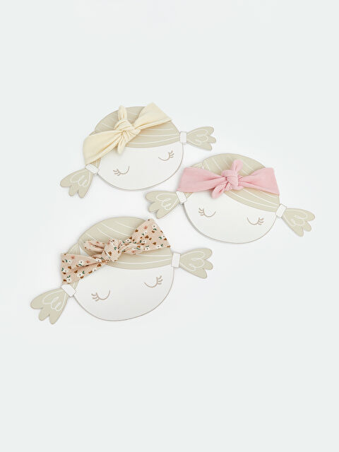 LCW ACCESSORIES Fiyonk Desenli Kız Bebek Saç Bandı 3'lü - S63425Z1-SWK