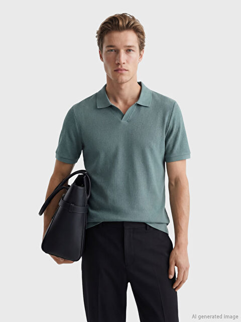 SOUTHBLUE Polo Yaka Erkek Tişört - S63553Z8-YGK