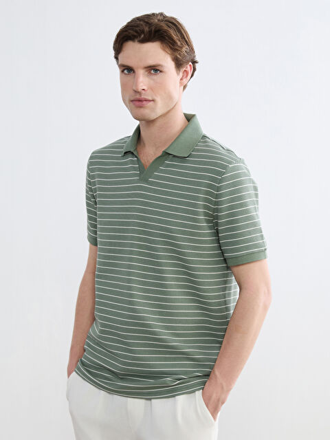 SOUTHBLUE Polo Yaka Çizgili Tişört - S63559Z8-ZPA