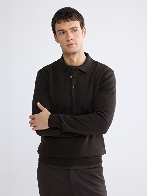 SOUTHBLUE Polo Yaka Erkek Triko Kazak - S63581Z8-ZQP