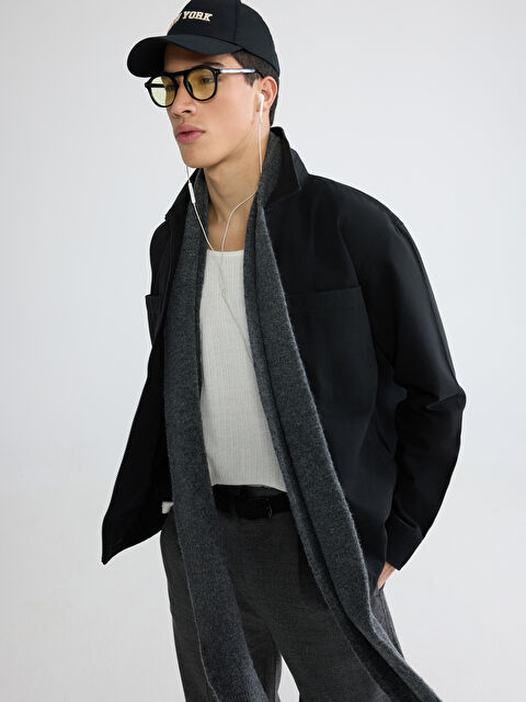 XSIDE Relaxed Fit Twill Men's Shirt Jacket - S63583Z8-RQL