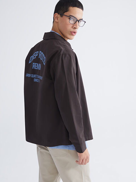 XSIDE Rahat Kalıp Uzun Kollu Erkek Gömlek Ceket - S63586Z8-J0V