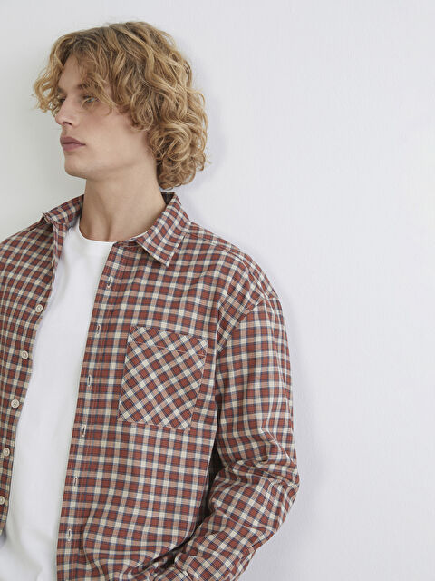 XSIDE Regular Fit Ekose Erkek Gömlek - S63587Z8-LLL