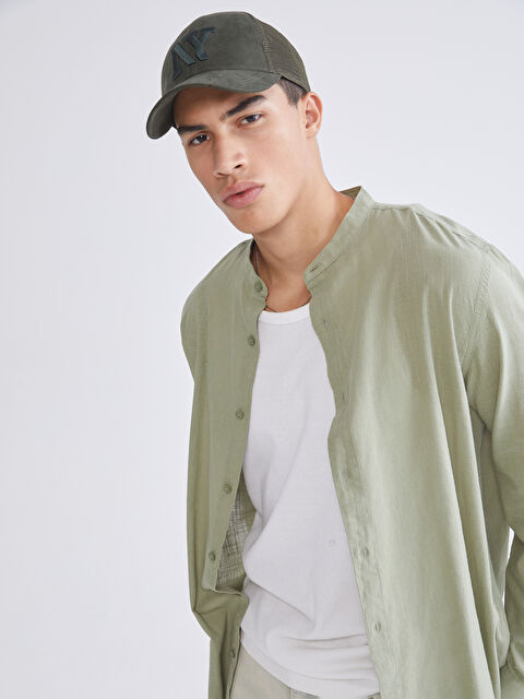 XSIDE Regular Fit Poplin Erkek Gömlek - S63644Z8-S5R