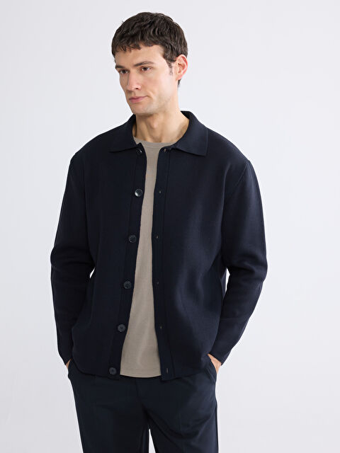 SOUTHBLUE Standart Kalıp Erkek Triko Hırka - S63689Z8-RFH