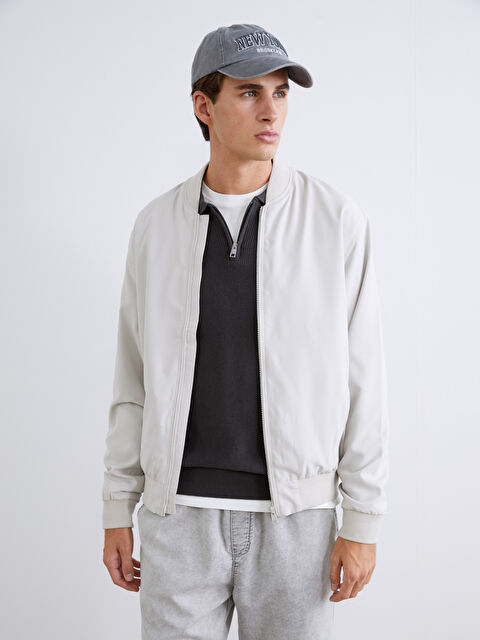 XSIDE Regular Fit Baseball Collar Men's Jacket - S63727Z8-V4G