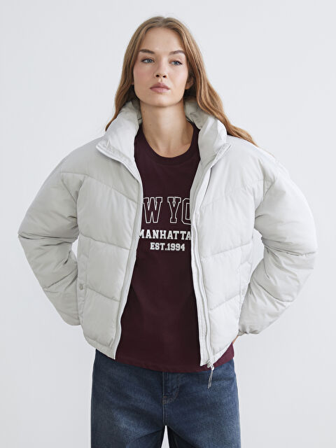 XSIDE Dik Yaka Kadın Şişme Mont - S63754Z8-V44