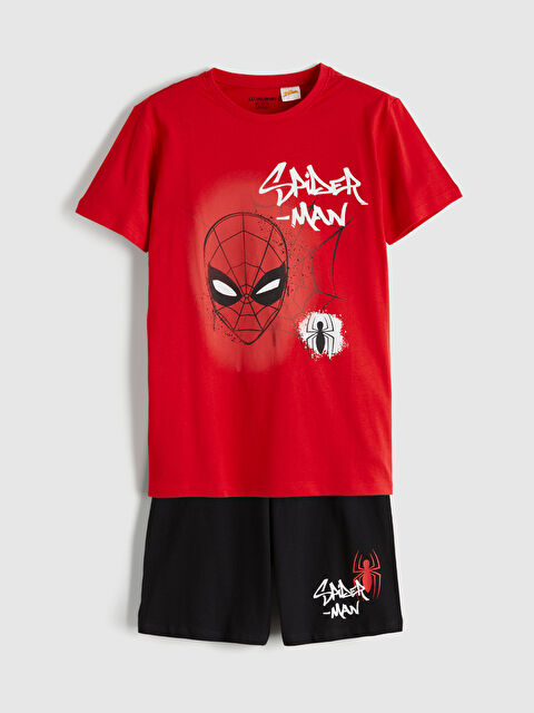 LCW Kids CRVENA Kratka pidžama komplet Dečak - S63784Z4-HNK