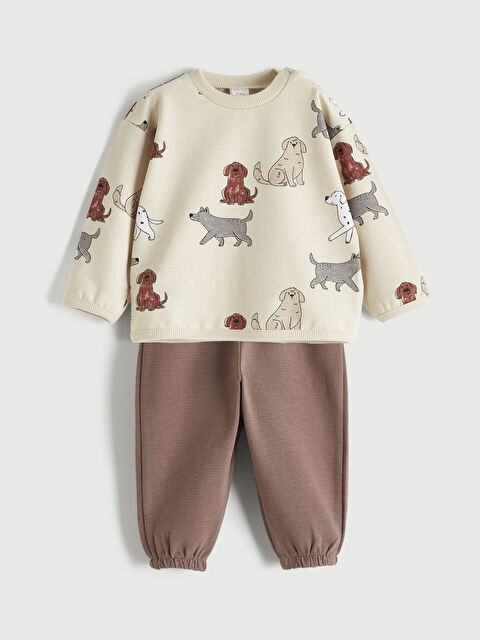 LCW baby Desenli Erkek Bebek Takım - S63788Z1-LQB