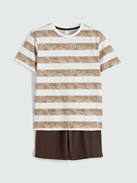 LCW Kids Bisiklet Yaka Erkek Çocuk Şortlu Pijama Takımı - S63799Z4-LRA