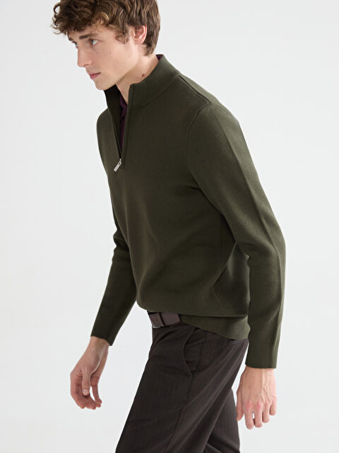 SOUTHBLUE Funnel Neck Men's Knitwear Sweater - S63807Z8-2PL