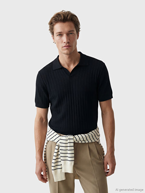 SOUTHBLUE Polo Yaka Erkek Triko Kazak - S63813Z8-CVL