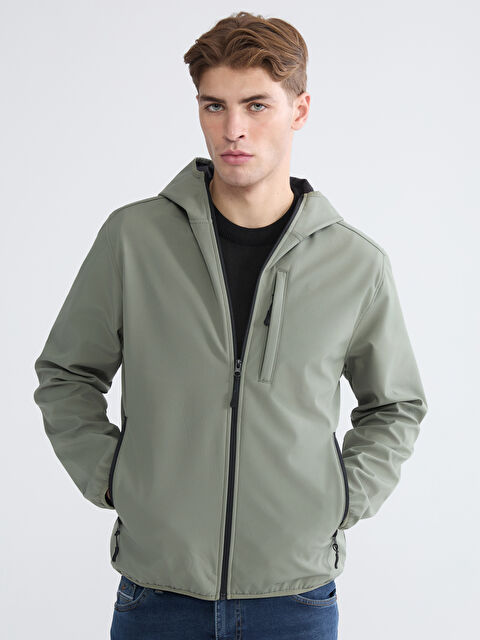 LC WAIKIKI Standart Kalıp Kapüşonlu Erkek Mont - S63815Z8-S5R