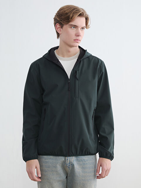 XSIDE Standart Kalıp Kapüşonlu Erkek Mont