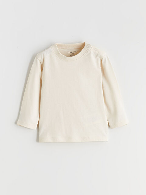 LCW baby Bisiklet Yaka Erkek Bebek Tişört - S63820Z1-SBW