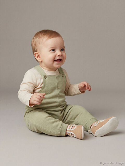 LCW baby Erkek Bebek Salopet ve Tişört - S63855Z1-ZQJ