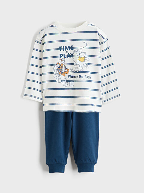 LCW baby Winnie the Pooh Baskılı Erkek Bebek Tişört ve Eşofman Altı - S63865Z1-LRA