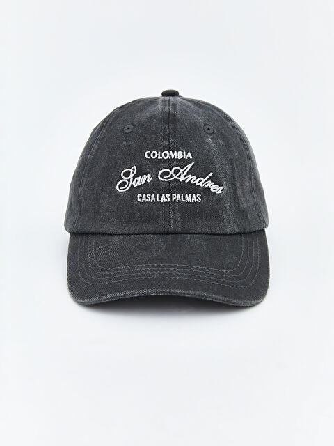 LCW ACCESSORIES Yazı Nakışlı Erkek Kep Şapka  - S63873Z8-SXD