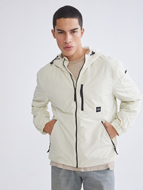 XSIDE Regular Fit Hooded Men's Raincoat - S63892Z8-K0E