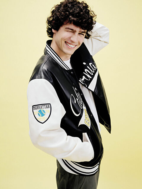 XSIDE Men's Varsity Jacket in a Regular Fit - S63932Z8-CVL