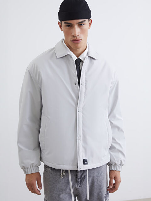XSIDE Rahat Kalıp Erkek Gömlek Ceket - S63943Z8-VD7