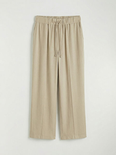 LCWAIKIKI Classic ქალი ბეჟი შარვალი - S63973Z8-RQB