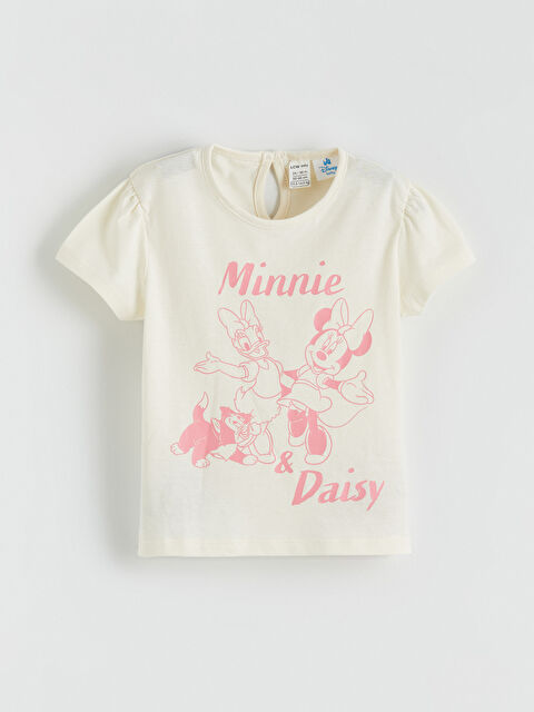 LCW baby Minnie Mouse Baskılı Kız Bebek Tişört