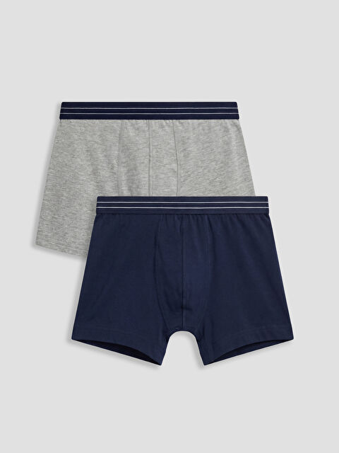 LC WAIKIKI سراويل بوكسر رجالية بقصة عادية من قطن مطاطي - عبوة من 3 قطع