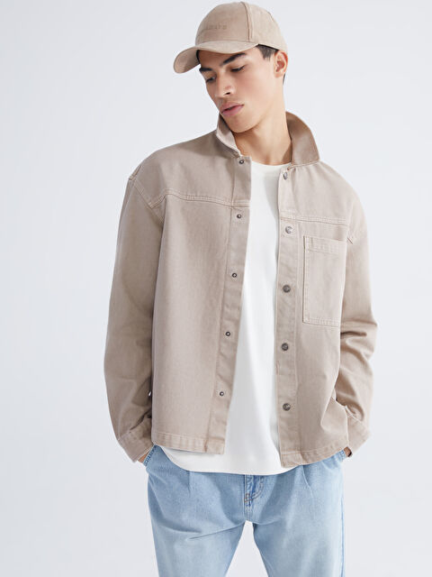 LCW Jeans دينيم قميص بني رجل - S64042Z8-D5Q