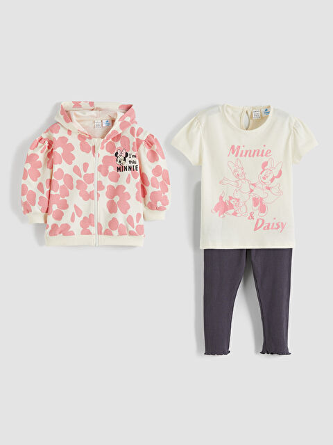 LCW baby Minnie Mouse Baskılı Kız Bebek Takım - S64054Z1-FDL