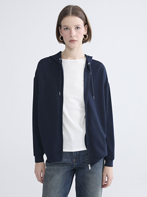 LCWAIKIKI Basic Ženska dukserica sa rajsferšlusom Soft Touch - S64101Z8-E1J