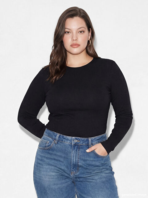 LCW EVERYDAY Bisiklet Yaka Kadın Body - S64102Z8-CVL