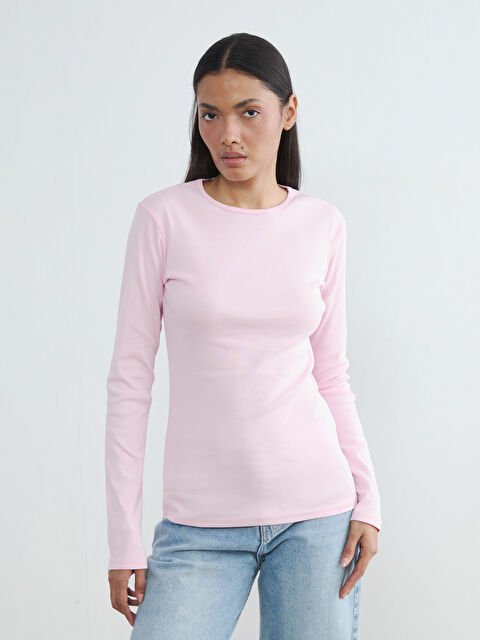 LCWAIKIKI Basic Bisiklet Yaka Kadın Body - S64102Z8-FXK