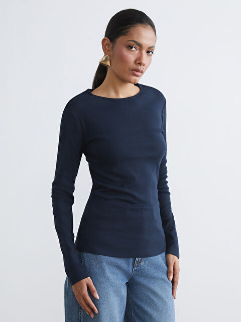 LCWAIKIKI Basic Bisiklet Yaka Kadın Body	 - S64102Z8-K7T