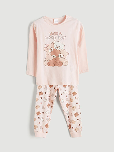 LCW Kids Baskılı Kız Çocuk Pijama Takımı - S64140Z1-FXW
