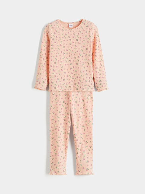 LC WAIKIKI طقم بيجاما وردي طفلة - S64156Z1-KTU