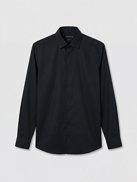 LCW BUSINESS Slim Fit Armürlü Erkek Gömlek