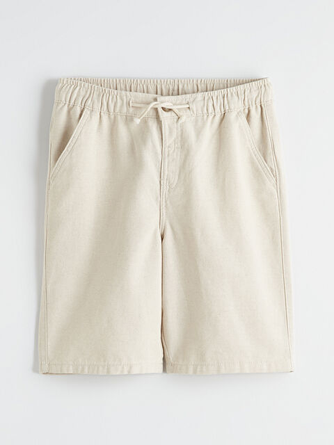 LCW Kids Linen Blend Boys' Shorts - S64206Z4-FDJ