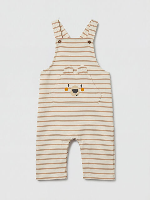 LCW baby Çizgili Erkek Bebek Salopet