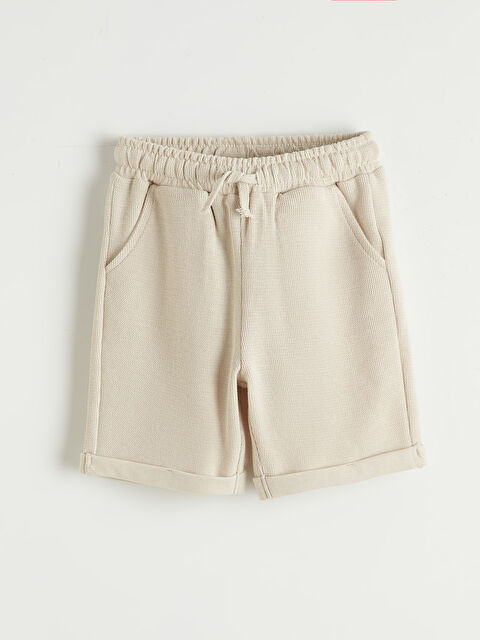 LCW Kids Beli Lastikli Dokulu Erkek Çocuk Şort - S64263Z1-QW6