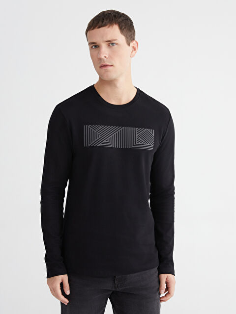 LCWAIKIKI Classic Man BLACK Sweatshirt - S64288Z8-CVL