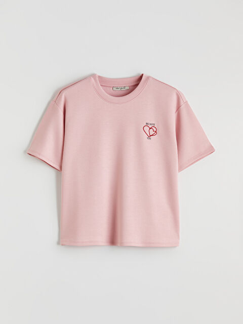 LCW Comfort Crew Neck Printed Woman T-Shirt - S64356Z8-G2L